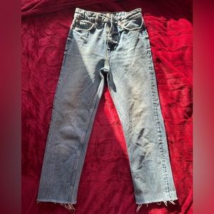 Zara Size 2 HW Ankle Straight cut
